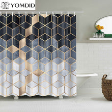 Load image into Gallery viewer, YOMDID Marble Pattern Bath curtain Waterproof Shower Curtains Geometric Bath Screen Printed Curtain for Bathroom Gift Navidad