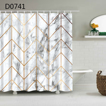 Load image into Gallery viewer, YOMDID Marble Pattern Bath curtain Waterproof Shower Curtains Geometric Bath Screen Printed Curtain for Bathroom Gift Navidad