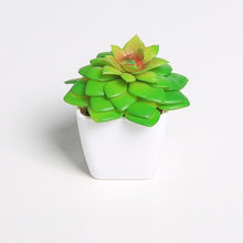 Load image into Gallery viewer, Erxiaobao Lovely Artificial Plants with Pot Simulation Succulents Mini Bonsai Potted Placed Green Fake Plants Table Decoration