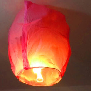 1pc Night Party Candles Flying Lights Wishing Valentine's Day Holiday Hot Air Balloons DIY Fire Lights Friends Family Christmas