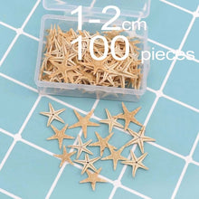 Load image into Gallery viewer, 1 Box Natural Starfish Seashell Beach Craft Natural Sea Stars DIY Beach Wedding Decoration Crafts Home Decor Epoxy 1-5cm