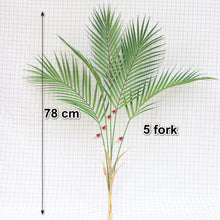 Load image into Gallery viewer, 88 CM Green Artificial Palm Leaf Plastic Plants Garden Home Decorations Scutellaria Tropical Tree Fake Plants