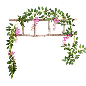 DIY  Silk Hanging Eucalyptus Garland Wedding Party Simulation Wicker Leaves Vine Decorations