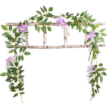 Load image into Gallery viewer, DIY  Silk Hanging Eucalyptus Garland Wedding Party Simulation Wicker Leaves Vine Decorations