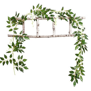 DIY  Silk Hanging Eucalyptus Garland Wedding Party Simulation Wicker Leaves Vine Decorations