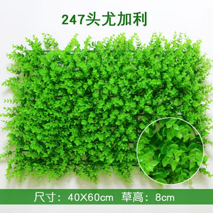 40x60cm Artificial Green Plant Lawns Carpet for Home Garden Wall Landscaping Green Plastic Lawn Door Shop Backdrop Image Grass