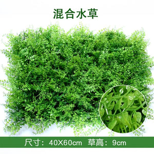 40x60cm Artificial Green Plant Lawns Carpet for Home Garden Wall Landscaping Green Plastic Lawn Door Shop Backdrop Image Grass