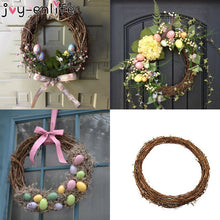 Load image into Gallery viewer, JOY-ENLIFE 10-30cm Xmas Home Decor Natural Rattan Wreath Easter Party Wreath Crafts Egg Decoration Spring Wedding Wreath