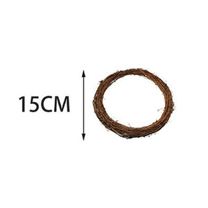 JOY-ENLIFE 10-30cm Xmas Home Decor Natural Rattan Wreath Easter Party Wreath Crafts Egg Decoration Spring Wedding Wreath