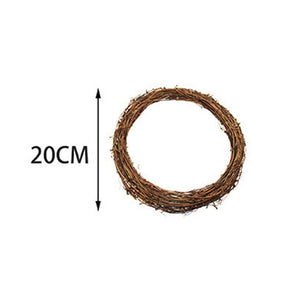 JOY-ENLIFE 10-30cm Xmas Home Decor Natural Rattan Wreath Easter Party Wreath Crafts Egg Decoration Spring Wedding Wreath