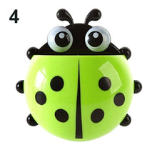 Load image into Gallery viewer, Hot Lovely Ladybug Toothbrush Holder Suction Ladybird Toothpaste Wall Sucker Bathroom Sets Household Bathroom Supplies