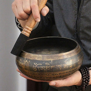 SDR Tibetan Bowl Singing Bowl Decorative-wall-dishes Home Decoration Decorative Wall Dishes Tibetan Singing Bowl