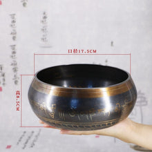 Load image into Gallery viewer, SDR Tibetan Bowl Singing Bowl Decorative-wall-dishes Home Decoration Decorative Wall Dishes Tibetan Singing Bowl