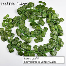 Load image into Gallery viewer, 10 Style 1pc Artificial Decoration Vivid Vine Rattan Leaf Vagina Grass Plants Grape Leaves For Home Garden Party Decor B1015