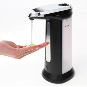 Electroplated Automatic Liquid Soap Dispenser Smart Sensor Touchless Sanitizer Dispensador For Kitchen Bathroom 400Ml ABS