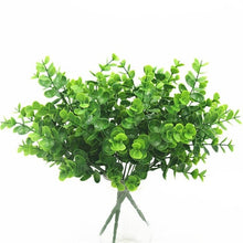 Load image into Gallery viewer, 7 Fork water grass Eucalyptus Plastic Artificial Plants Green Grass plastic flower Plant Wedding Home Decoration Table Decors