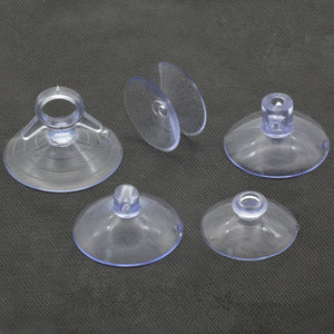 50-20mm Clear Sucker Suction Cups Mushroom Head Strong Vacuum Suckers Hooks Hanger For window decoration wedding Car glass