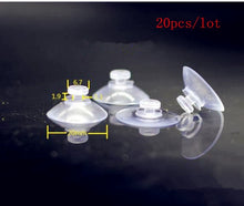 Load image into Gallery viewer, 50-20mm Clear Sucker Suction Cups Mushroom Head Strong Vacuum Suckers Hooks Hanger For window decoration wedding Car glass